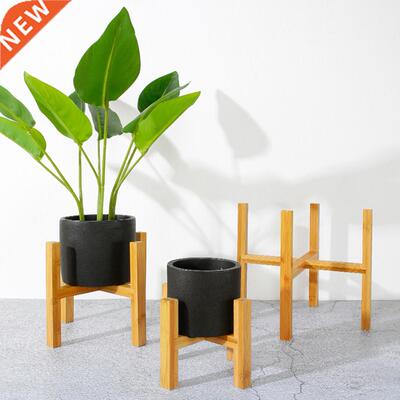 ??Durable Wood Planter Pot Trays Flower Pot Rack Strong Free