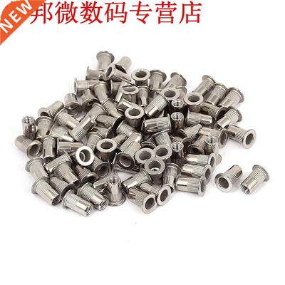 100x M5 Pltte Hoofd Schroefdrd Klinkngel Moer