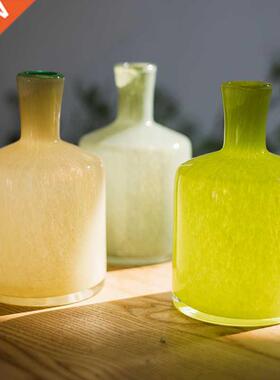 Handmade Art Glass Vase Small Mouth Flower Holder