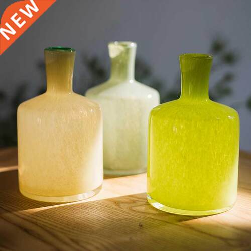 Handmade Art Glass Vase Small Mouth Flower Holder