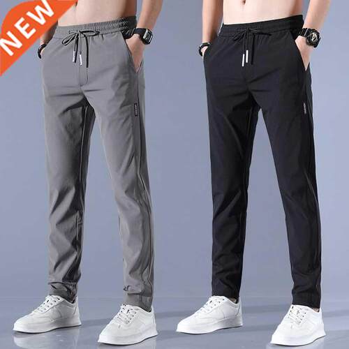 Men's Trousers Spring Summer Casual Solid Breathable Slim St