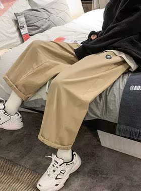 Wide leg pants men's pants spring and autumn casual pants Ko