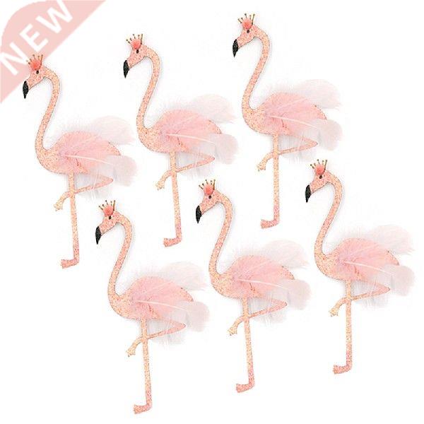 Cute Flamingo Happy Birthday Cake Topper Girls Baby Shower