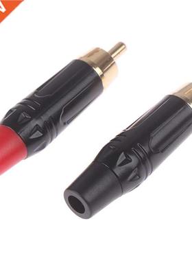 1 paire de bornes de prise RCA en cuivre connecteurs d'adapt