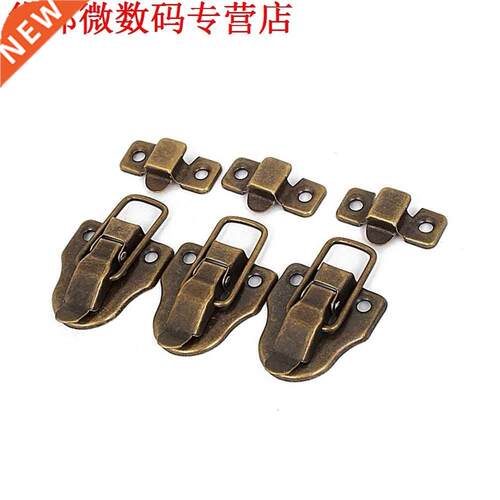 5x Koffer Doos Ladeblokkering Borst Toggle Klink Hasp Brons