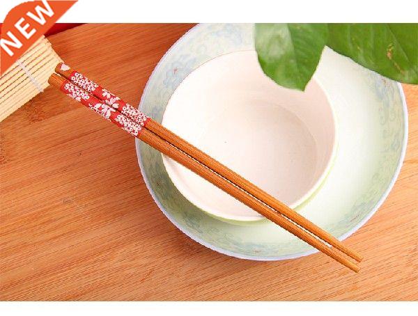 10pairs/lot Bamboo Chopsticks Japanese Style Cherry Blossom