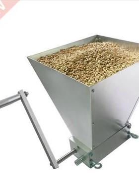 New stainless steel 2-roll barley malt mill grain crusher