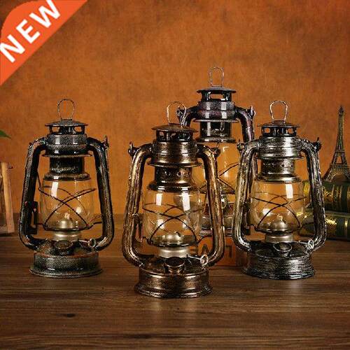 Oil Lamp With Wick Portable Camping Tent Lamp Lantern