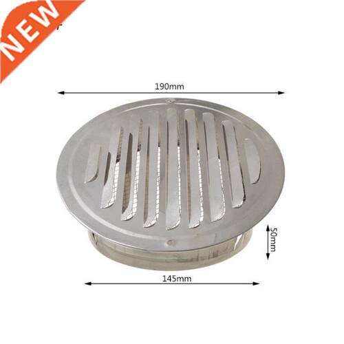 Stainless Steel Exterior Wall Air Vent Grille Round Ducting