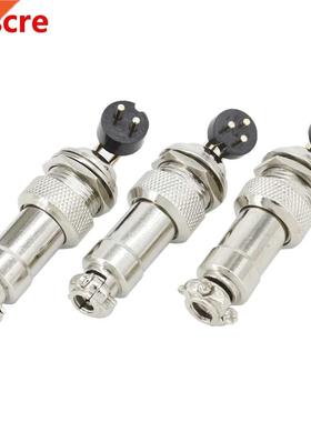 5 Sets GX12-2~6P aviation plug 90 degree curved needle conne