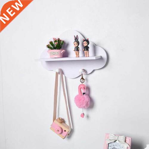 Creative Cloud Shape Wooden Storage Organizer Wall Hanging