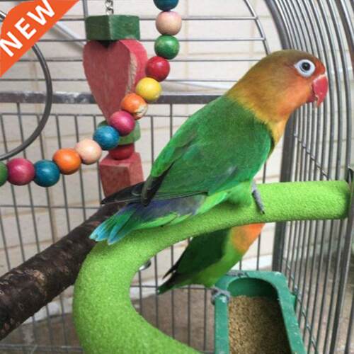Parrot Perch Bird Stand Wooden U Shape Nail Perches Claw