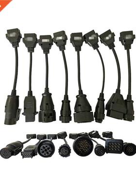 Top Quality Full 8 Truck Cables Set OBD2 Diagnostic Connecto