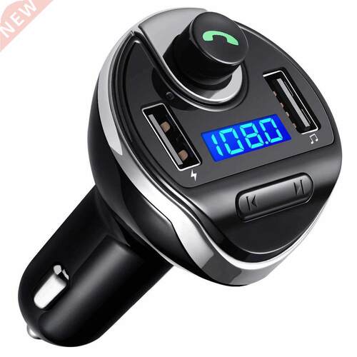 Bluetooth FM Transmitter, in-Car FM Transmitter Radio Adapte