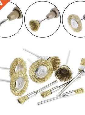 9pcs/lot Brss Brush Wire Wheel Brushes Die Grinder Rotry E