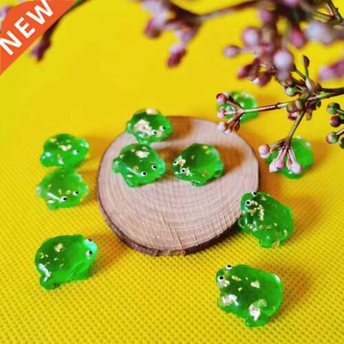 free shipping 10Pcs/green frogs/doll house//miniatures/cute/