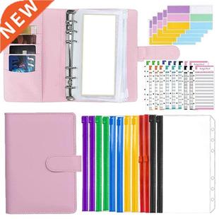 Budget Binder With Zipper Envelopes, A6 Binder Cash Envelope