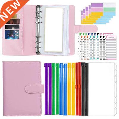 Budget Binder With Zipper Envelopes, A6 Binder Cash Envelope