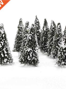 New 1:150 10pcs Artificial e White Dark Green Scenery Landsc