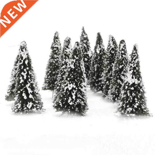 New 1:150 10pcs Artificial e White Dark Green Scenery Landsc