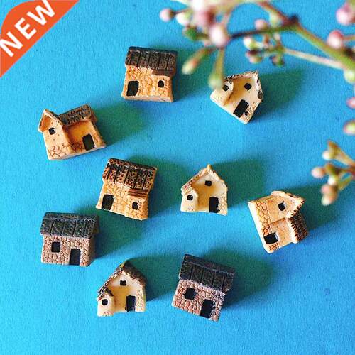 New~9 pcs mini house/little rees/miniatures cottage/shabby /