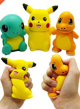 Pokemon Pikachu Squishy Anti sress Fidget Toys Kawaii Turtle