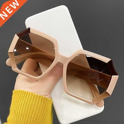 Unique Polygonal Square Sunglasses Brand Designer Gradient L