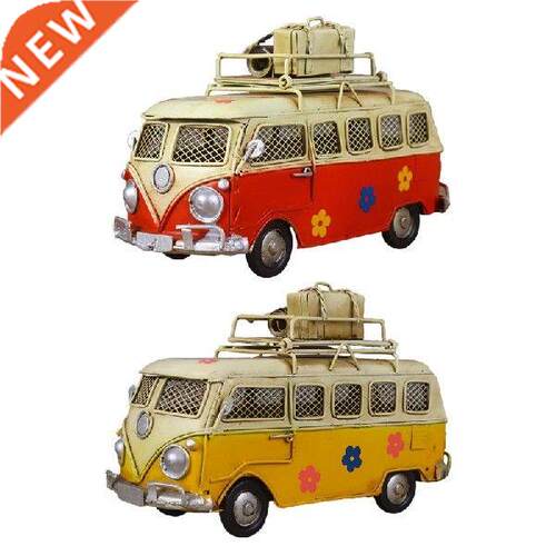 Creative Bus Piggy Bank Photo Frame Metal Coin Storage Box