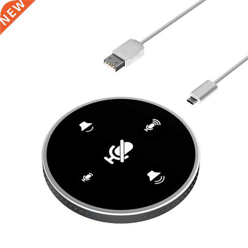 Desktop USB Conference Speakerphone Microphone Built-in Spea