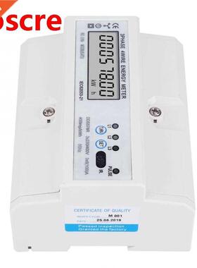 power monitor 3 Phase 4 Wire Digital LCD KWH Meter DIN Rail