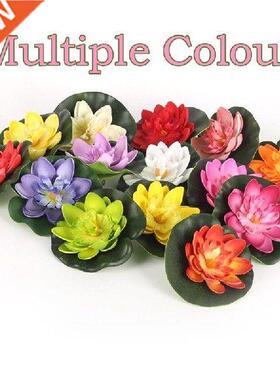 New 5PCS Artificial Lotus Water Lily Floating Flower Pond