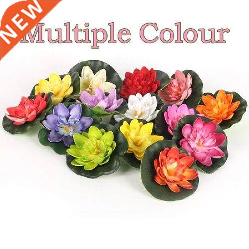 New 5PCS Artificial Lotus Water Lily Floating Flower Pond