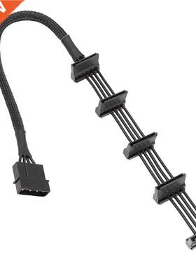 SATA Splitter 4-Pin IDE 1 to 5 SATA Power Cord Adapter Cable