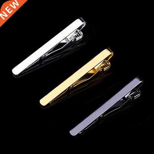 New Tie Clips Men's Metal Necktie Bar Crystal Dress Shirts T