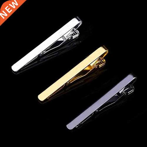 New Tie Clips Men's Metal Necktie Bar Crystal Dress Shirts T