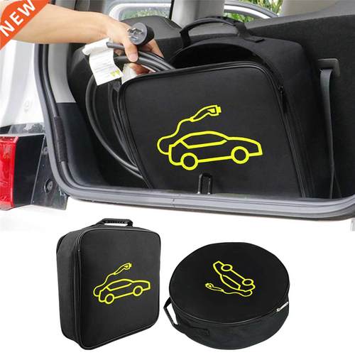 Car Charging Cable Storage Bag Jumper Carry Bag For Electric