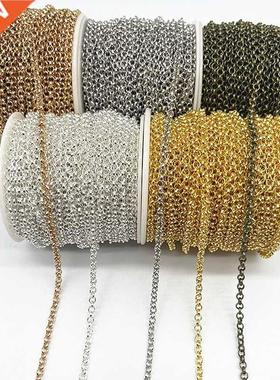 2yards Golded/silvered/Bronze Plated Necklace Chain for Jewe