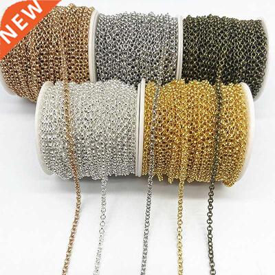 2yards Golded/silvered/Bronze Plated Necklace Chain for Jewe