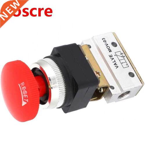 2 Position 3 Way G1/8 Pneumatic Mechanical Valve Push Button