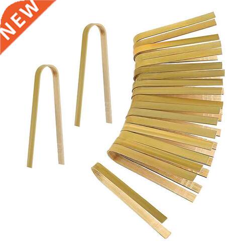 50Pcs Tongs Disposable Cooking Utensils Mini Bamboo Tongs Na