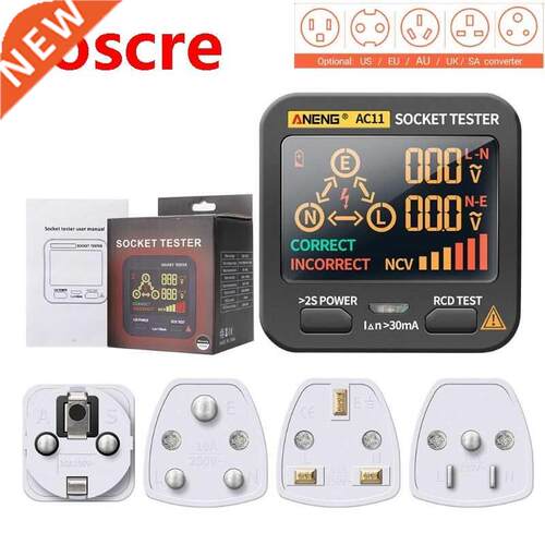 Digital Smart Socket Tester Voltage Test Socket Detector US/