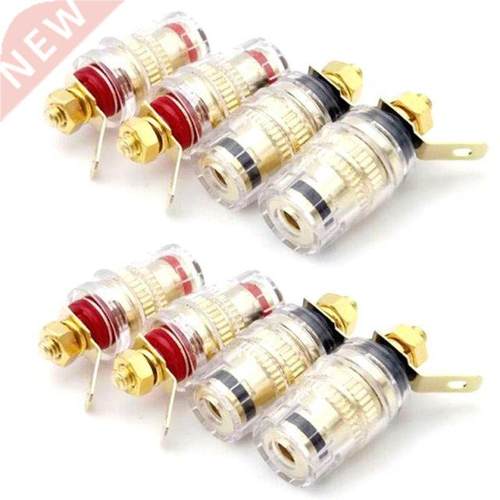 8pcs/set Speaker Terminal Binding Post 4mm Banana Plug Socke