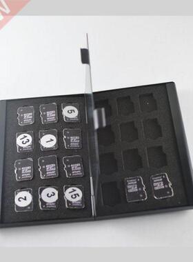Modern style Silver black red Aluminum Memory Card Storage C