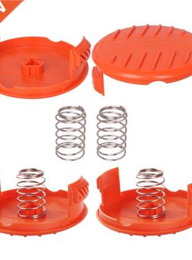 Trimmer Replacement Spool Cap Covers and Spring for Black-De