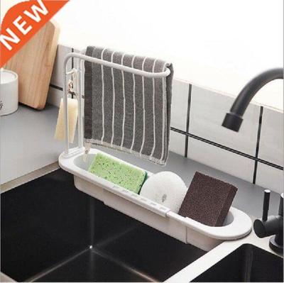 Telescopic Sink Shelf Kitchen Sinks Organizer Soap Sponge
