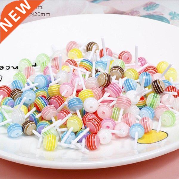 20Pcs Lollipop Shaped Charms for Acrylic Nails Nail Art