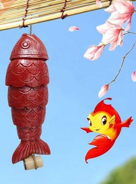 Colored Koi Fish Wind Chime Vintage Color Carp Fish Resin Ga