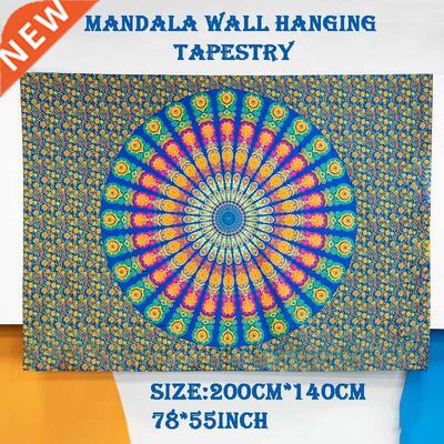 Large Indian Mandala Wall Hanging Tapestry Hippie Home Deco