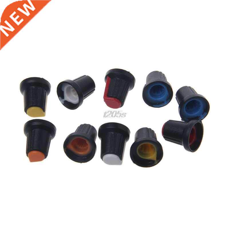 10 Pcs Potentiometer Shaft Control Rotary Knob Cap 15mmx17mm