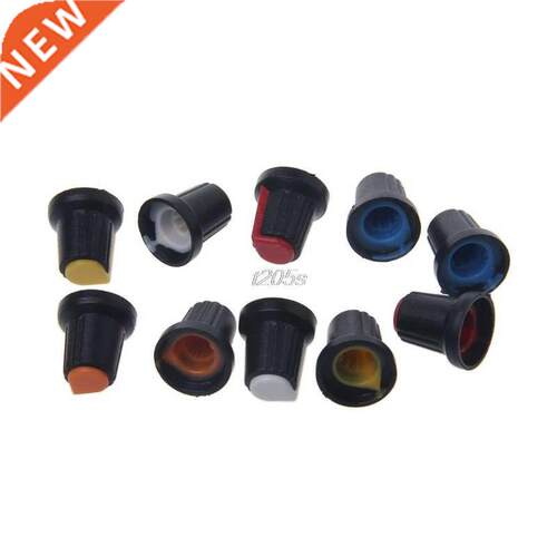 10 Pcs Potentiometer Shaft Control Rotary Knob Cap 15mmx17mm